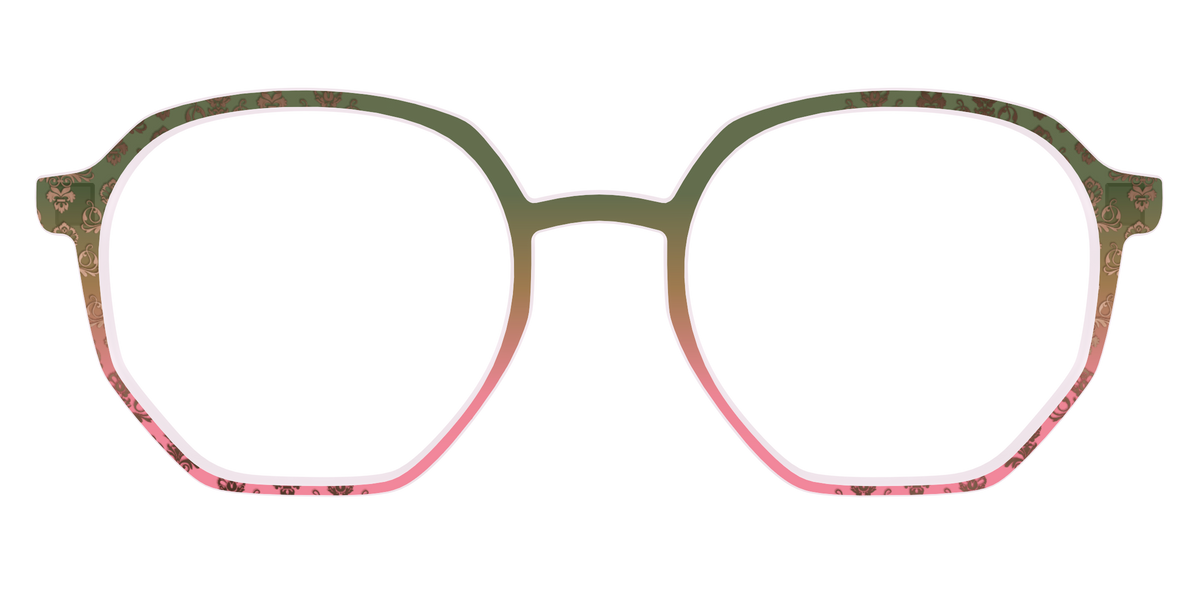 The Olive to Rose Trellis with Champagne Foil - Front Top Image - Pair Eyewear