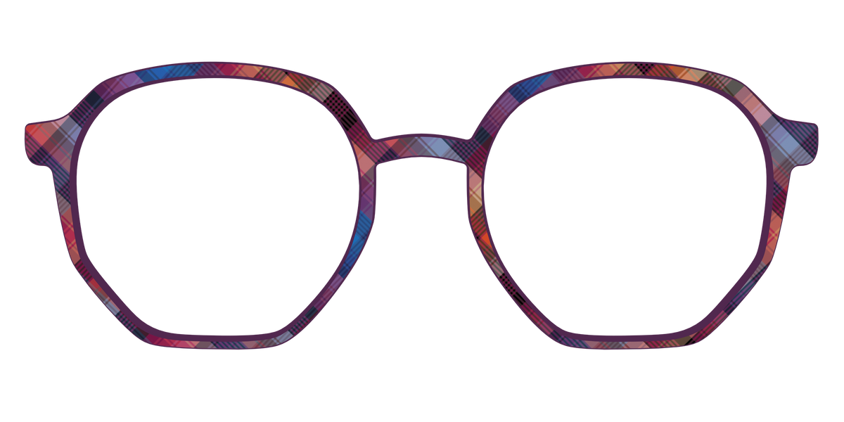 The Ombre Plaid - Front Top Image - Pair Eyewear
