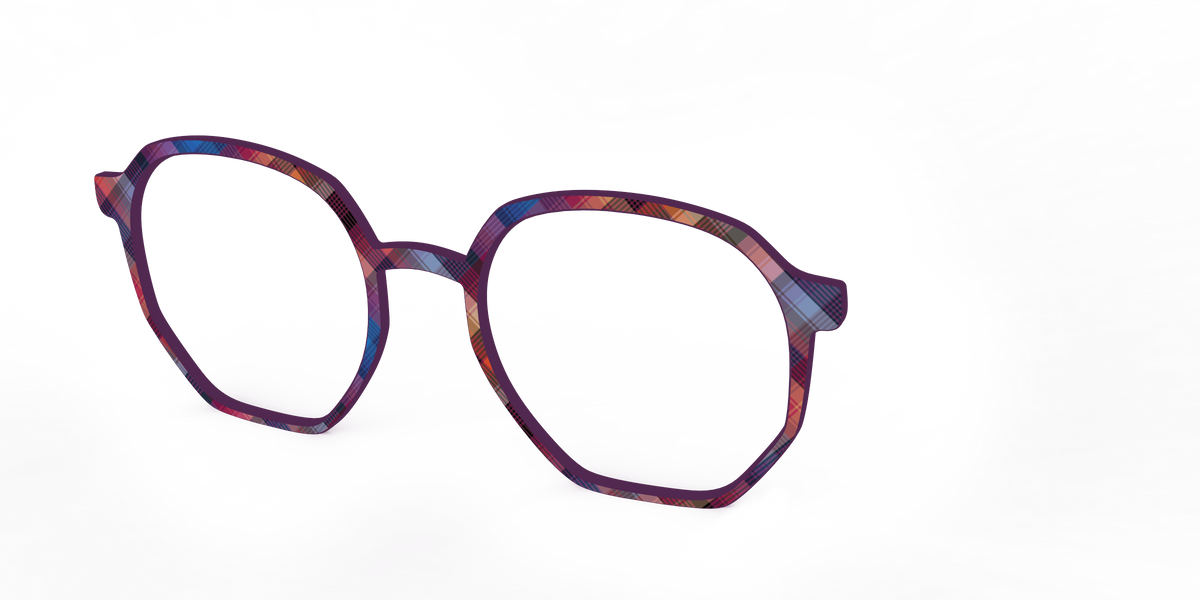 The Ombre Plaid - Angle Top Image - Pair Eyewear