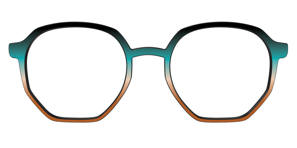 The Onyx to Rust Gradient - Front Top Image - Pair Eyewear