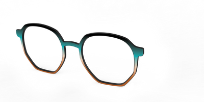 The Onyx to Rust Gradient - Angle Top Thumbnail - Pair Eyewear