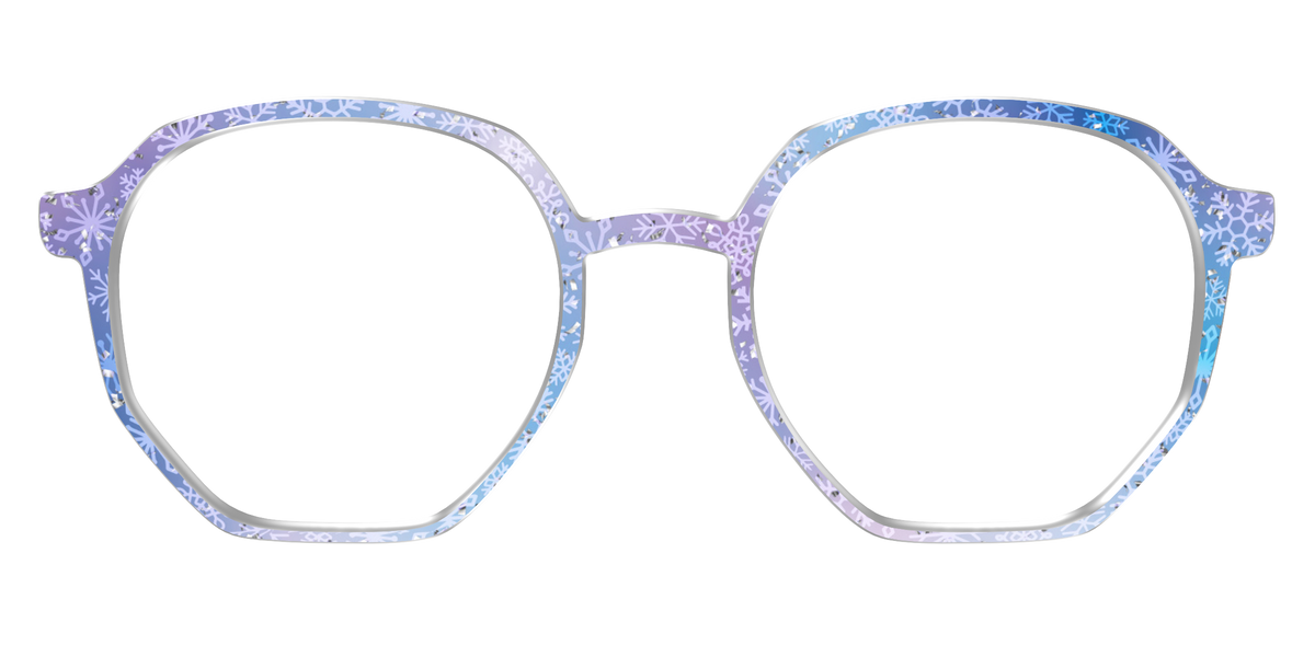 The Pastel Snowflake with Iridescent Glitter - Front Top Image - Pair Eyewear