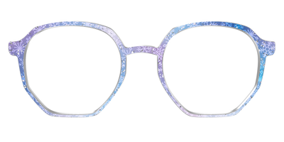 The Pastel Snowflake with Iridescent Glitter - Front Top Thumbnail - Pair Eyewear