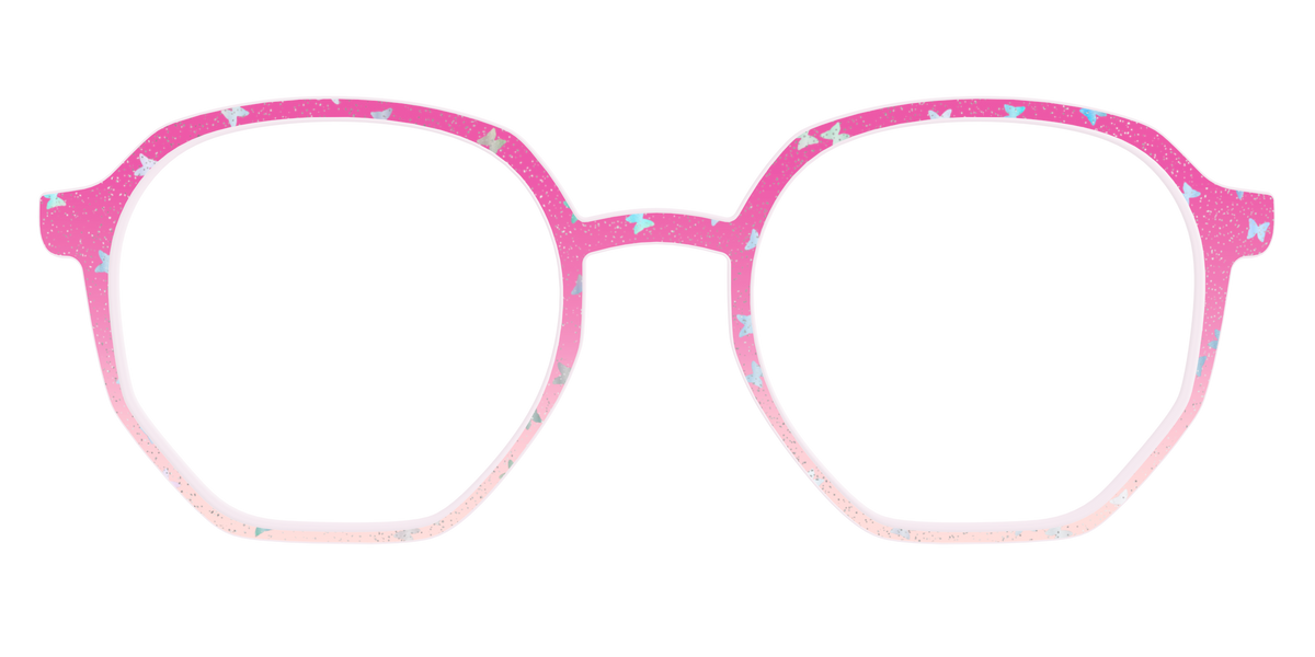 The Pink Butterfly Sparkle Crystal - Front Top Image - Pair Eyewear