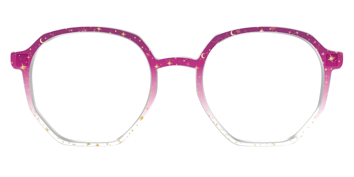 The Pink Ombre Gold Foil Crystal - Front Top Image - Pair Eyewear