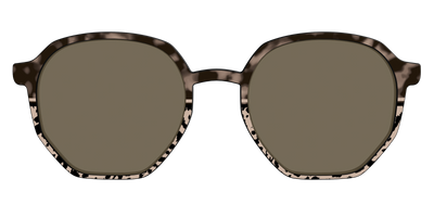 The Polarized Ink Blot Tortoise Split Sun Top - Front Top Thumbnail - Pair Eyewear