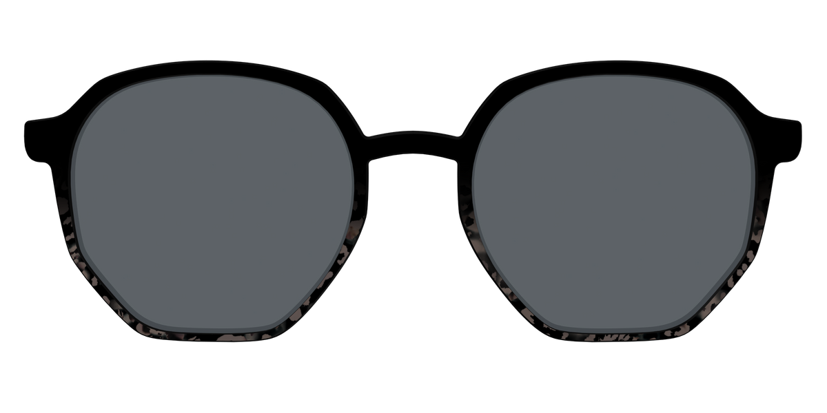 The Polarized Shaded Tortoise Sun Top - Front Top Image - Pair Eyewear