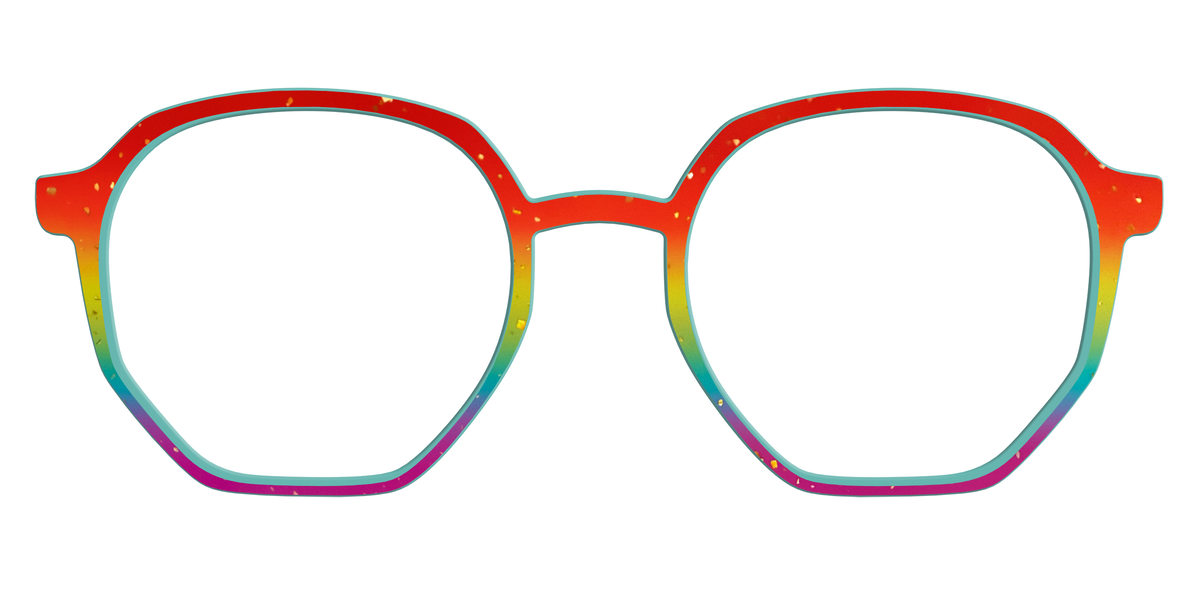 The Spectrum Gradient with Gold Flakes - Front Top Image - Pair Eyewear