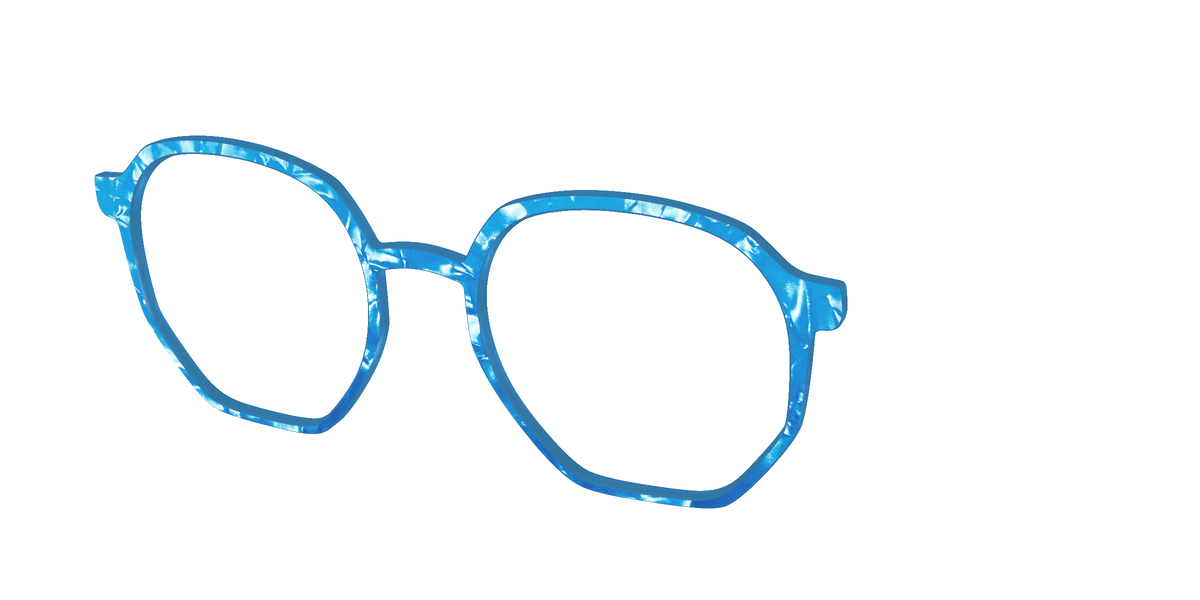 The Topaz Pearl Marble - Angle Top Image - Pair Eyewear