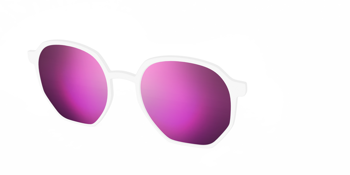 The Polarized White Sun Top - Angle Top Image - Pair Eyewear