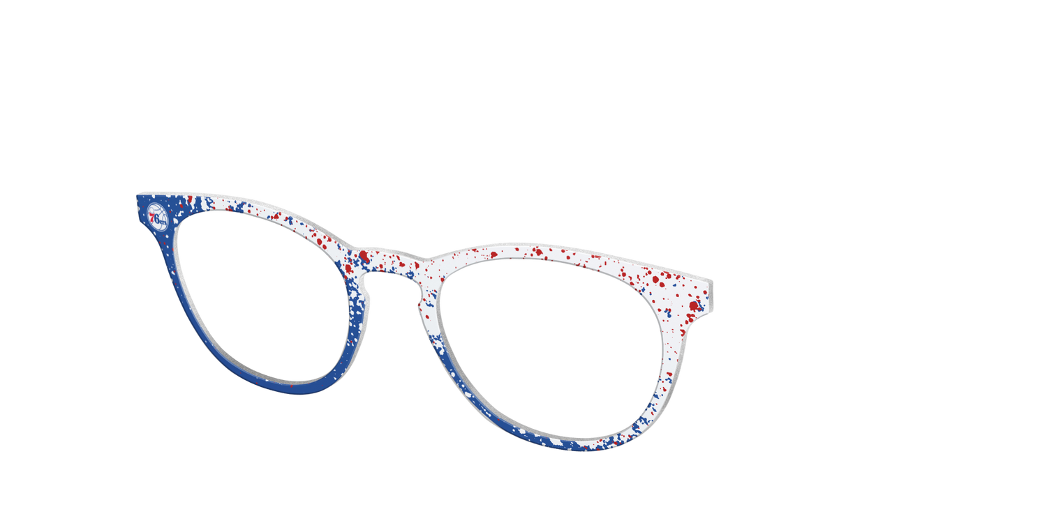 The 76ers Splatter - Angle Top Image - Pair Eyewear