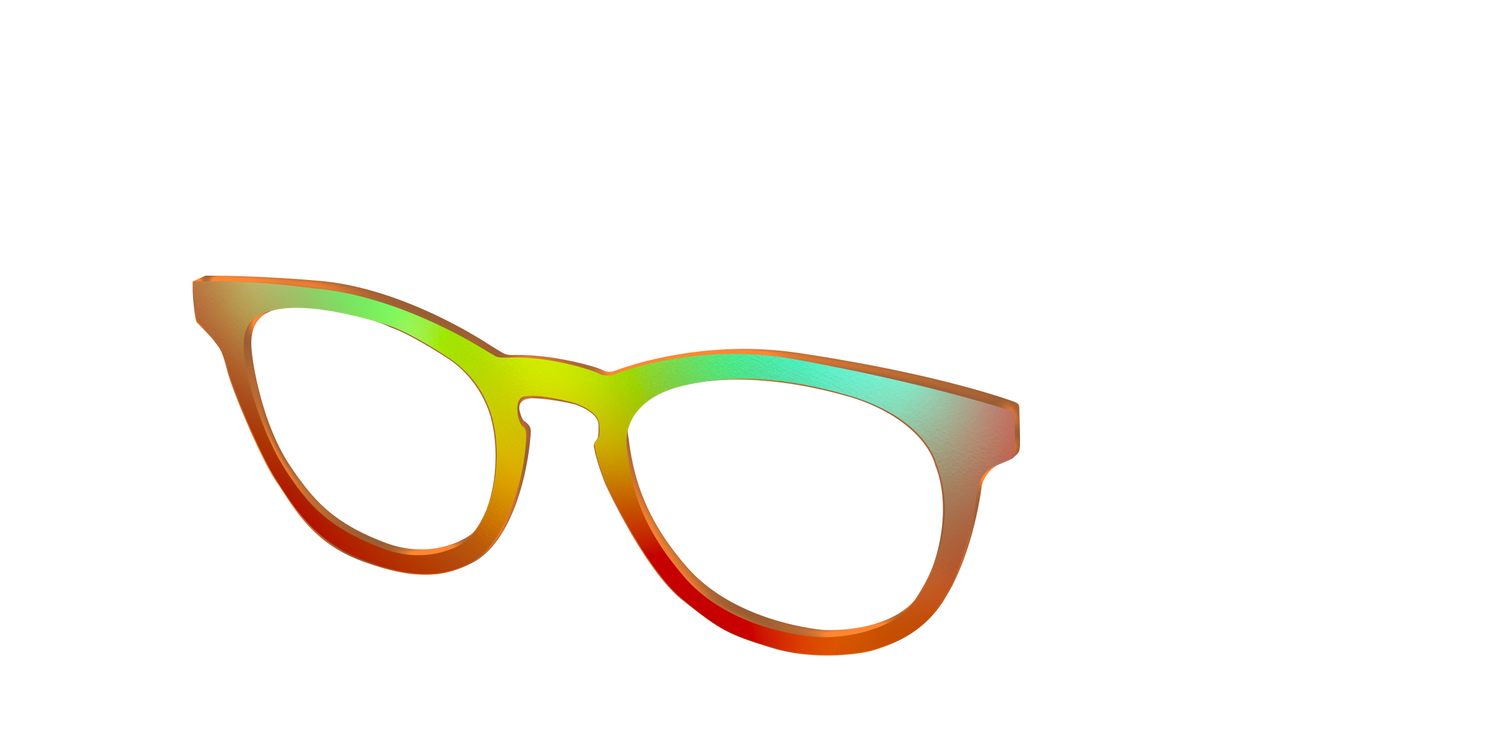 The Apricot Ombre - Angle Top Image - Pair Eyewear