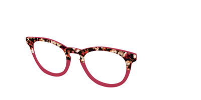 The Auburn Tortoise Crystal Split - Angle Top Thumbnail - Pair Eyewear
