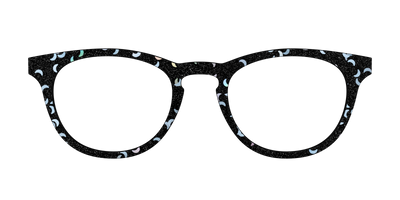 The Black Crescent Glitter - Front Top Thumbnail - Pair Eyewear