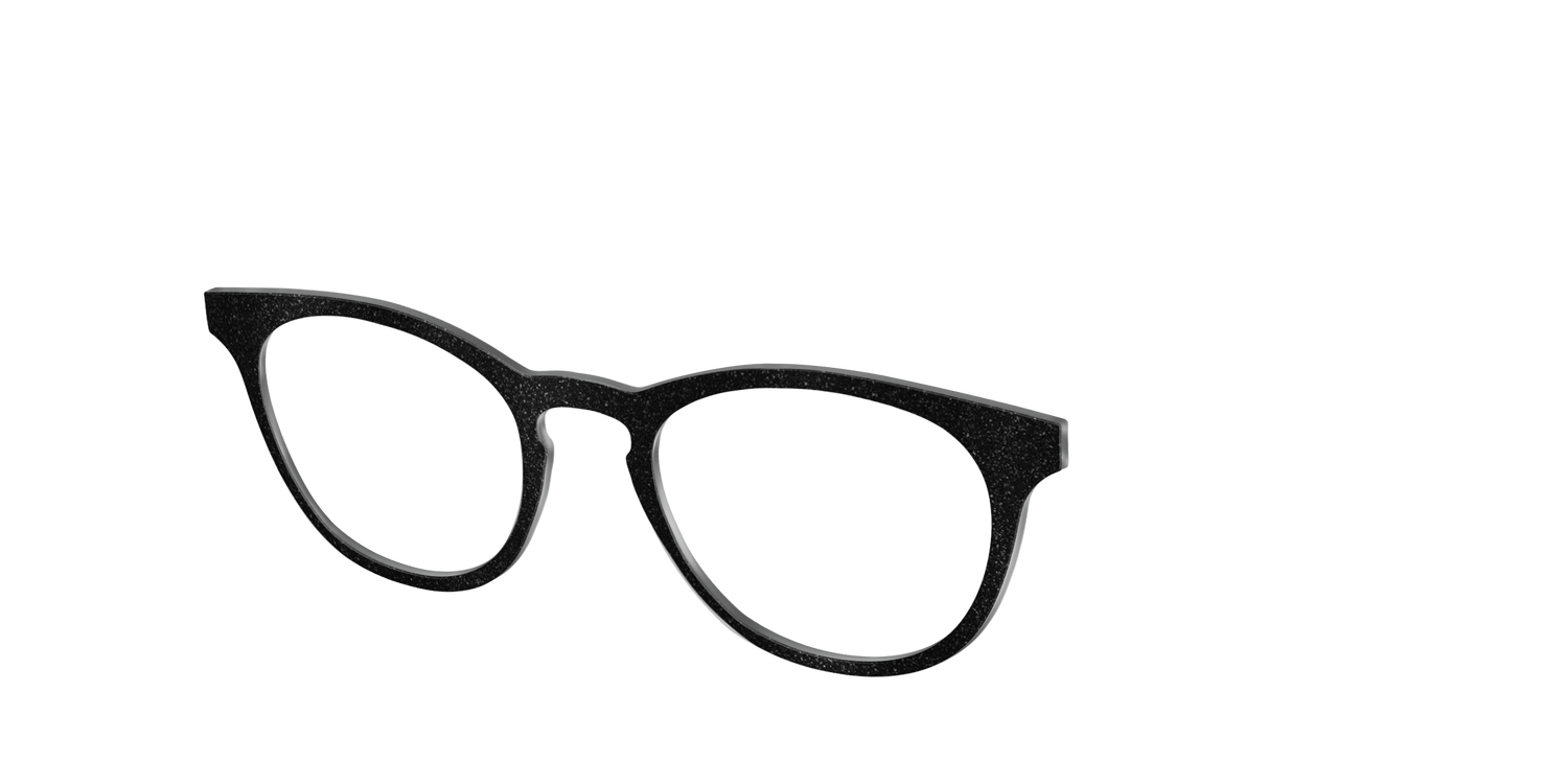 The Black Shimmer - Angle Top Image - Pair Eyewear