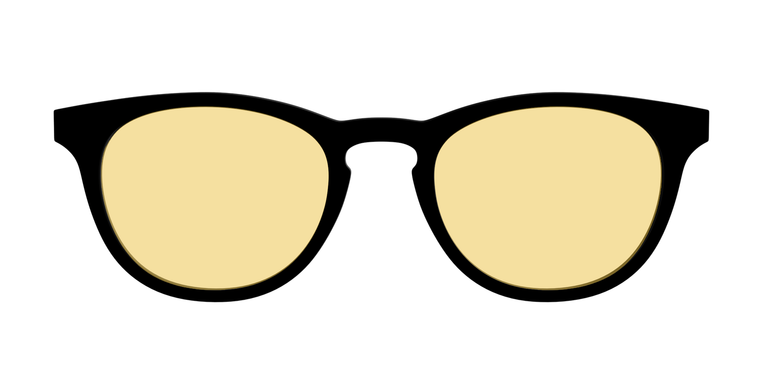 The Black with Driving Lens - Front Top Image - Pair Eyewear