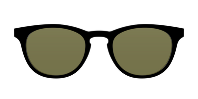 The Black with Green Racquet Sport Lens - Front Top Thumbnail - Pair Eyewear
