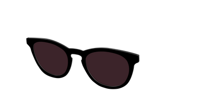The Black with Water Lens - Angle Top Thumbnail - Pair Eyewear