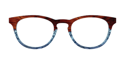 The Blue Wood Waves Crystal - Front Top Thumbnail - Pair Eyewear