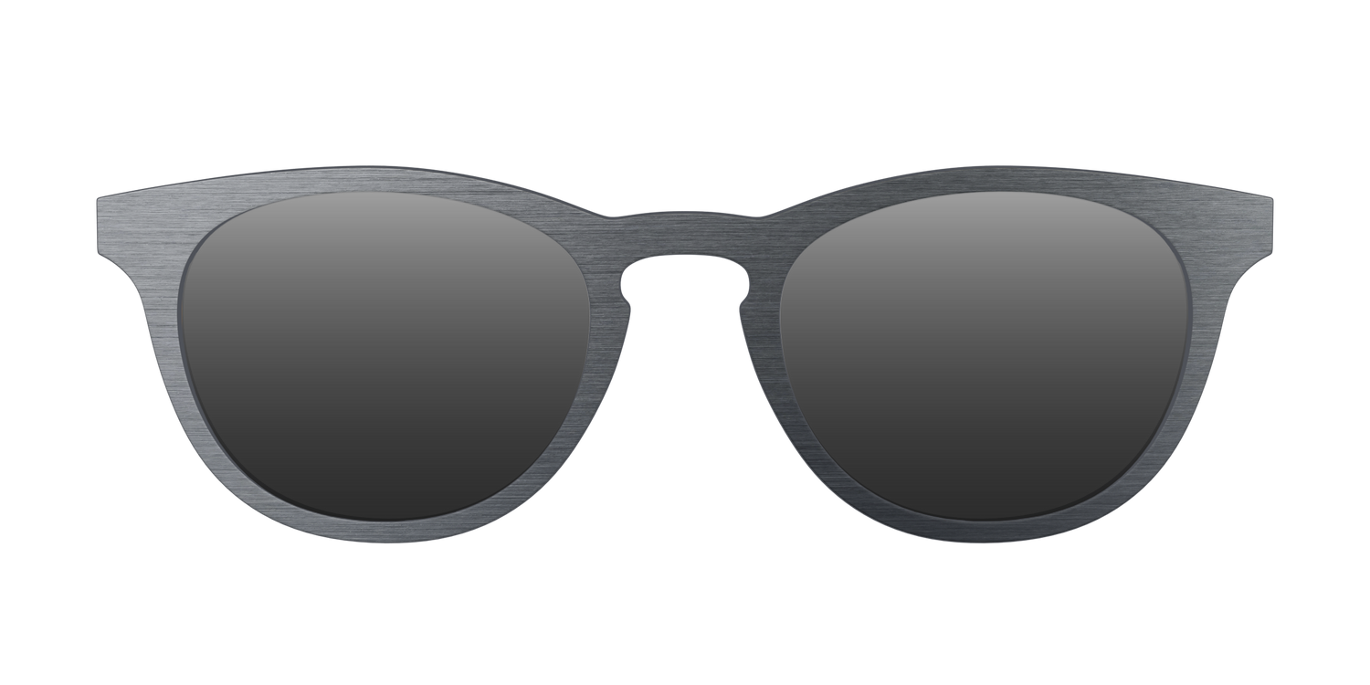 The Polarized Brushed Nickel Sun Top - Front Top Image - Pair Eyewear