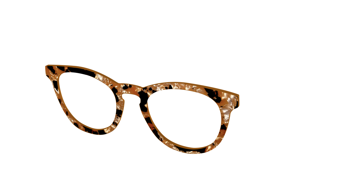 The Caramel Pearl Tortoise - Angle Top Image - Pair Eyewear