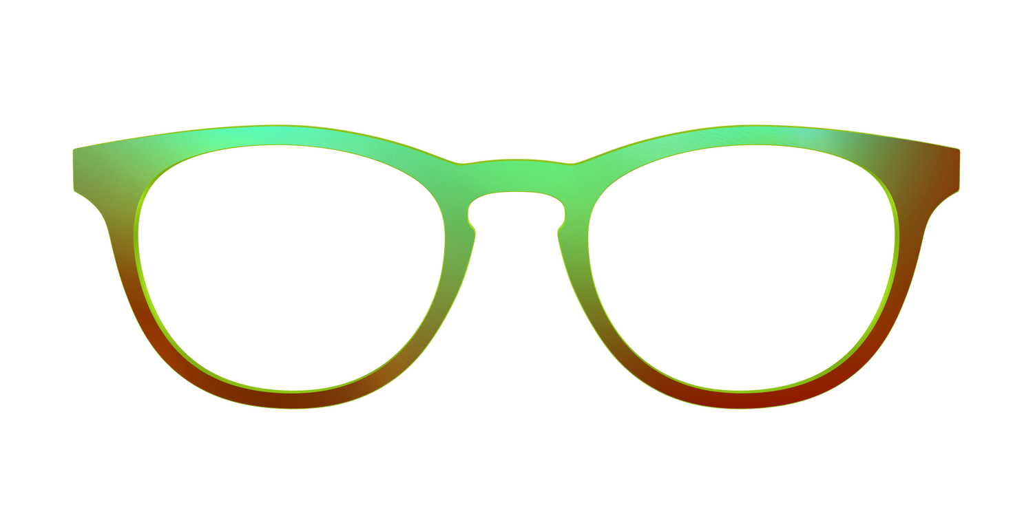 The Chartreuse Ombre - Front Top Image - Pair Eyewear