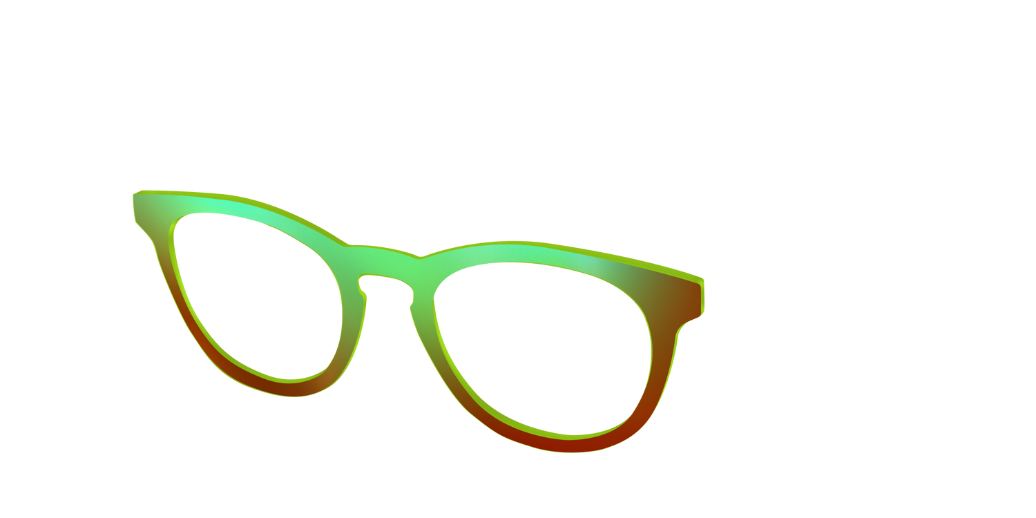 The Chartreuse Ombre - Angle Top Image - Pair Eyewear