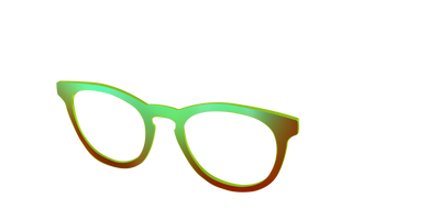 The Chartreuse Ombre - Angle Top Thumbnail - Pair Eyewear