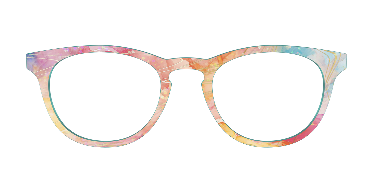 The Dyed Egg with Gold Foil - Front Top Image - Pair Eyewear
