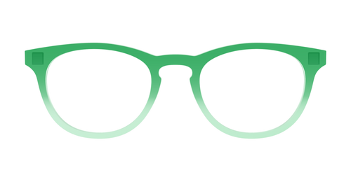 The Fern to Mint Gradient Crystal - Pair Eyewear