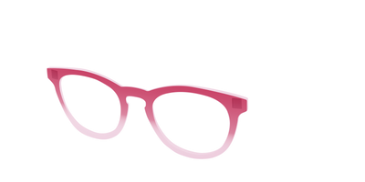 The Flamingo to Blush Gradient Crystal - Angle Top Thumbnail - Pair Eyewear