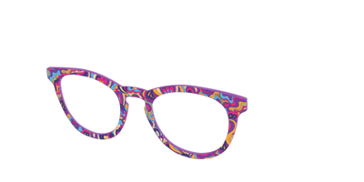 The Flower Power Paisley with Gold Foil - Angle Top Thumbnail - Pair Eyewear