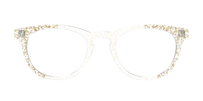The Golden Flair Glitter Crystal with Gold Foil - Front Top Thumbnail - Pair Eyewear