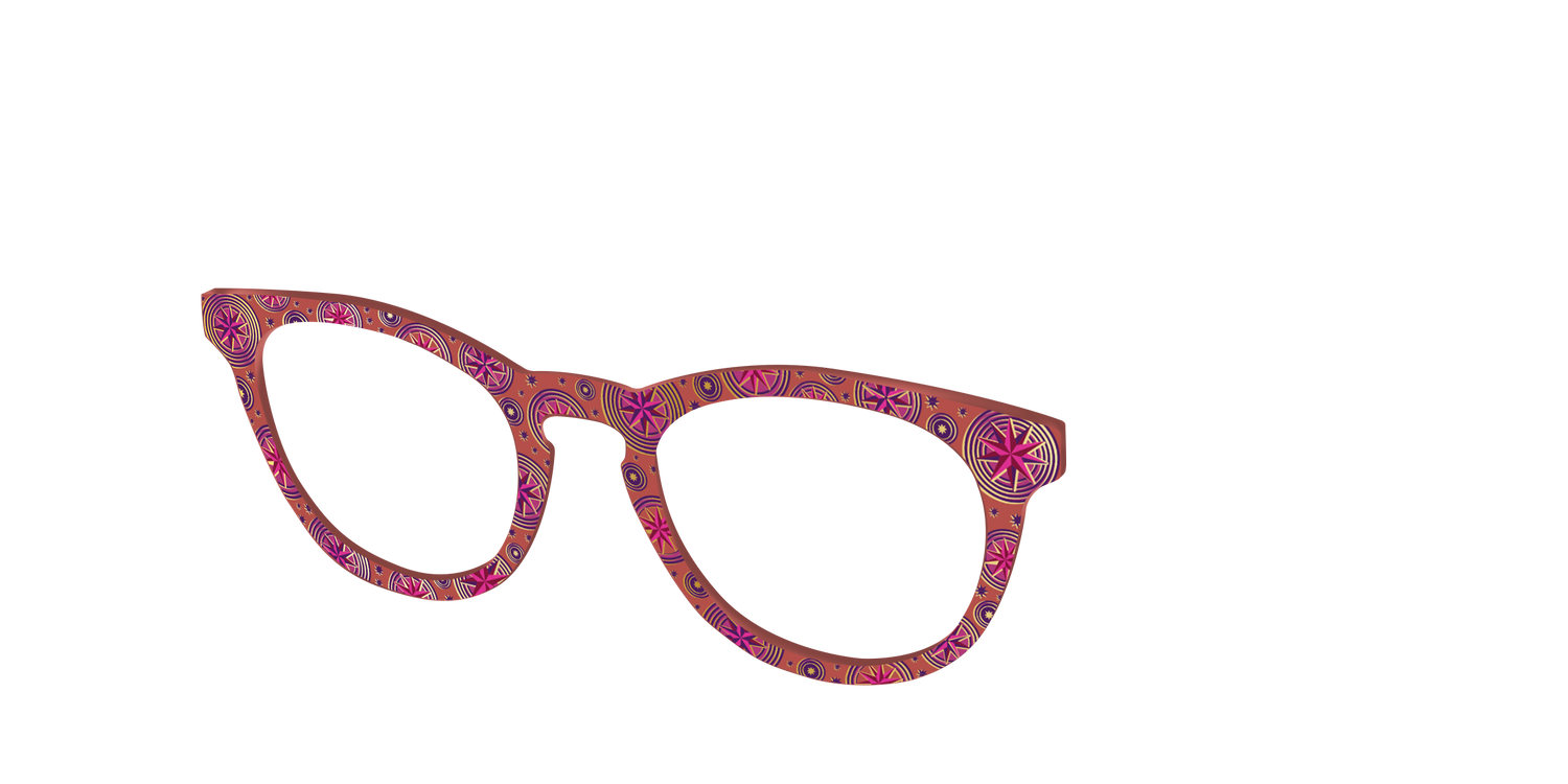 The Gold Foil Luna Lovegood™ - Angle Top Image - Pair Eyewear