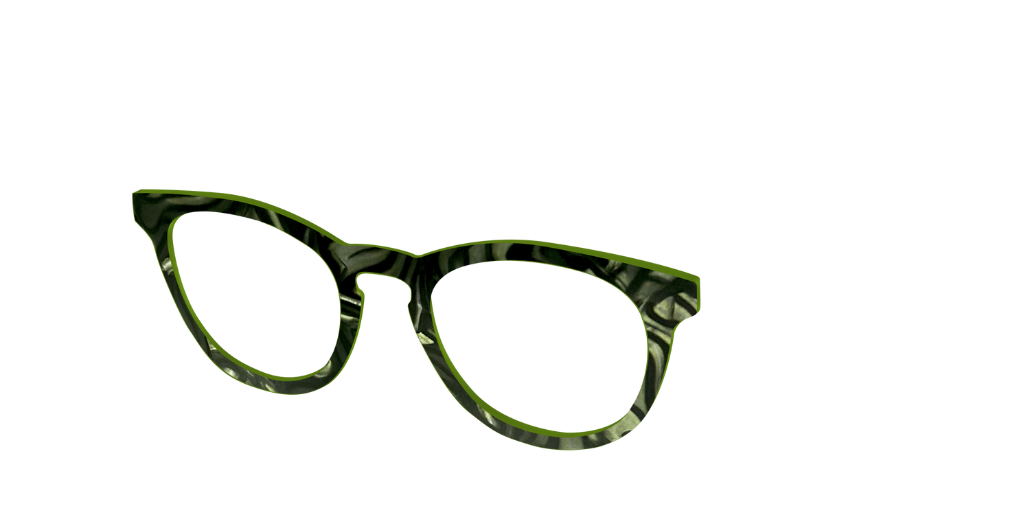 The Hazel Pearl Marble - Angle Top Image - Pair Eyewear