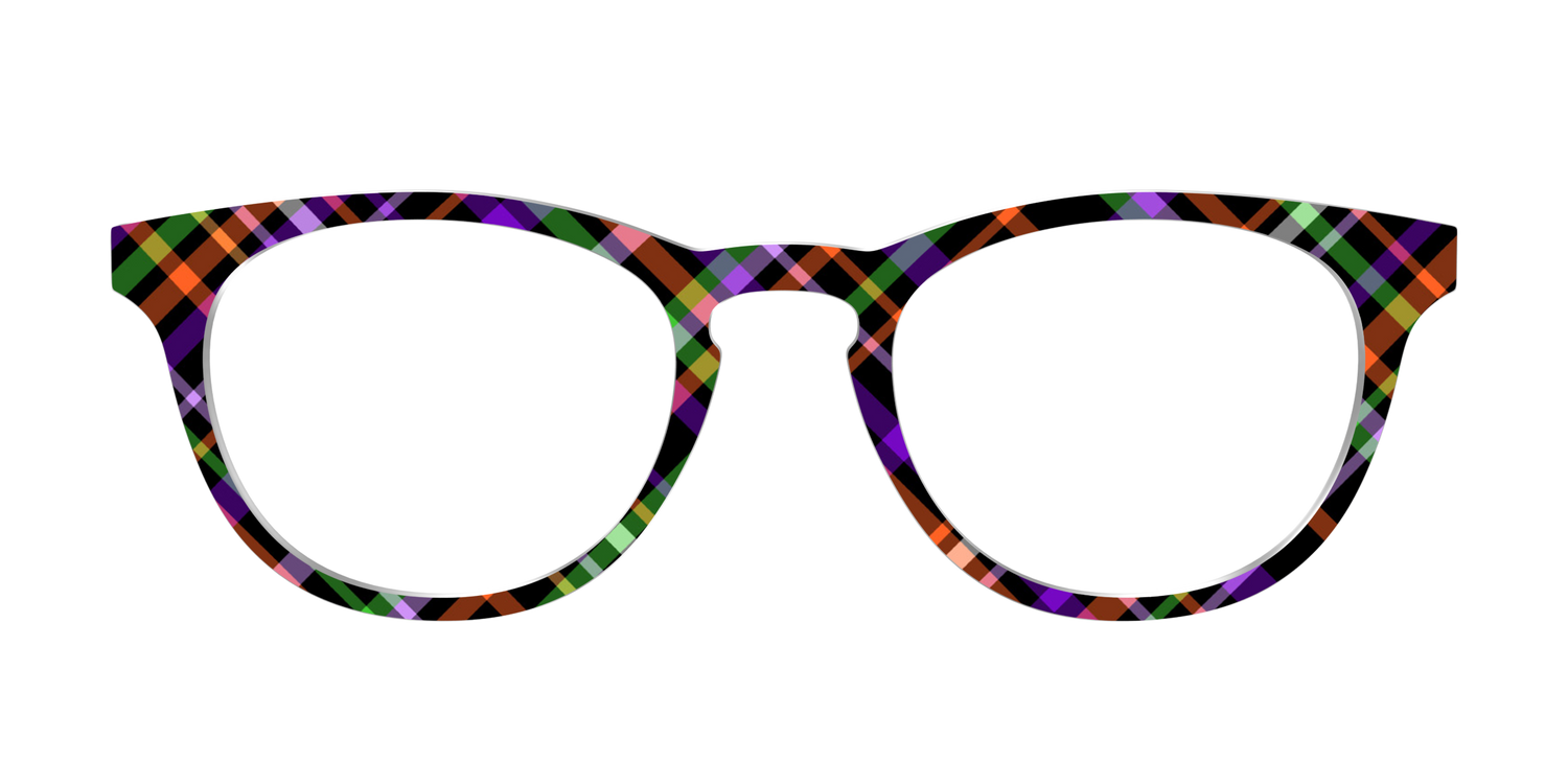 The Hexed Plaid - Front Top Image - Pair Eyewear