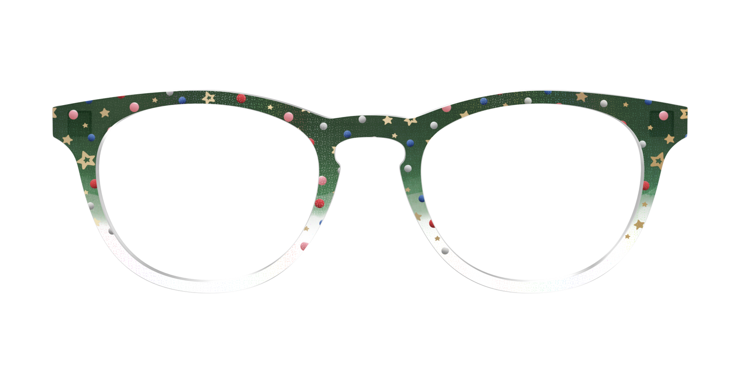 The Holiday Bauble with Foil Crystal - Front Top Image - Pair Eyewear