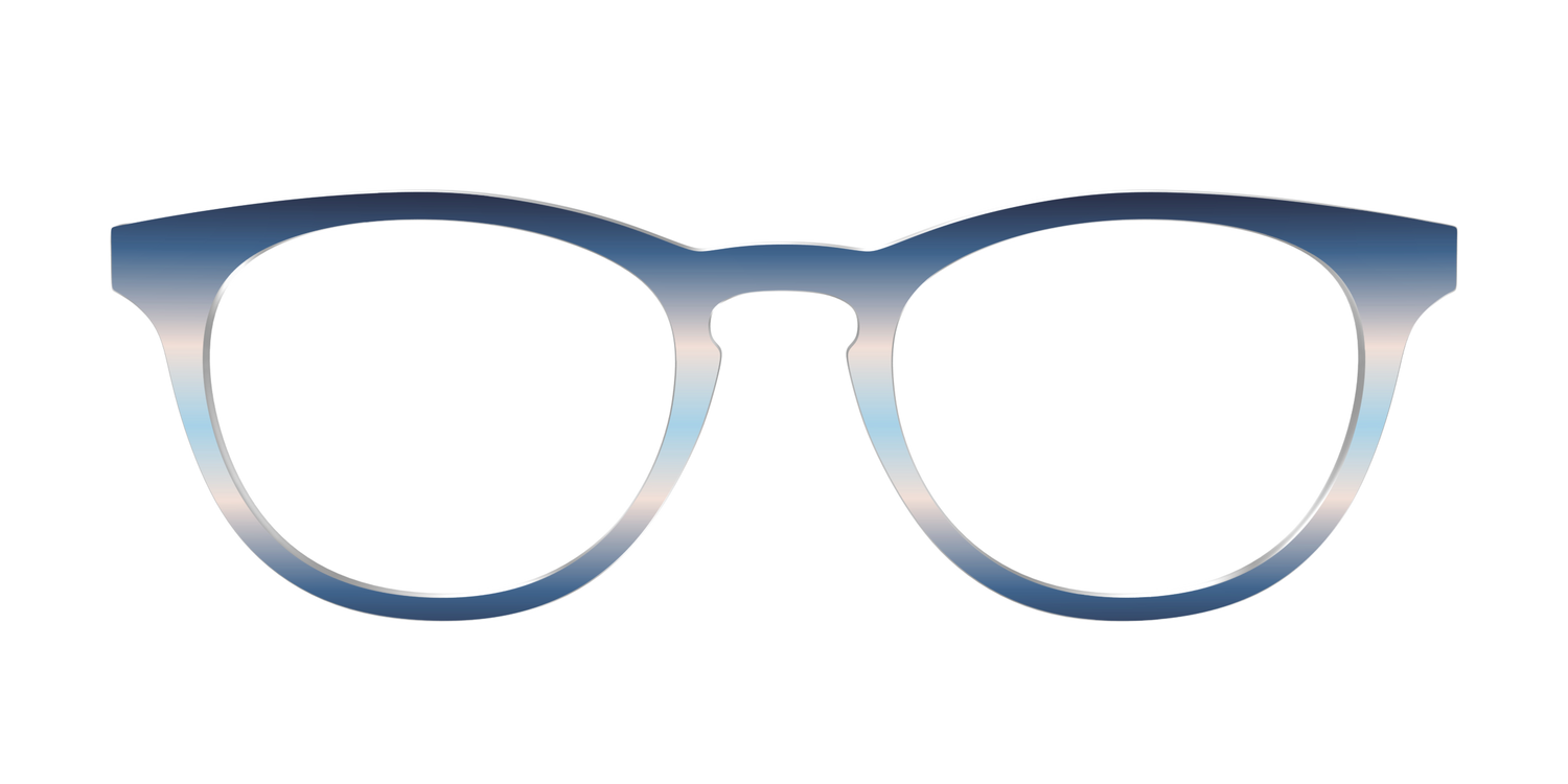 The Hydrangea Haze Gradient - Front Top Image - Pair Eyewear