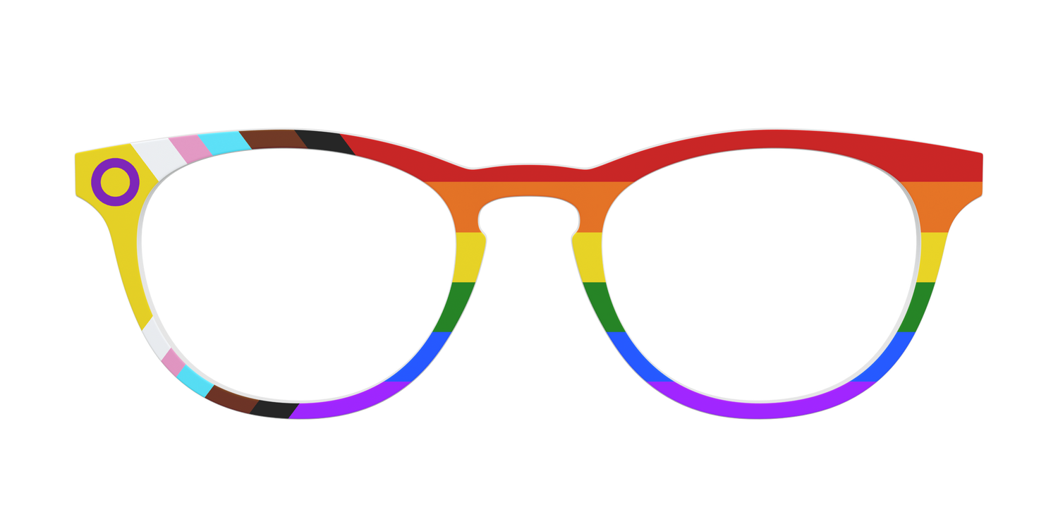 The Intersex Inclusive Pride Flag - Front Top Image - Pair Eyewear