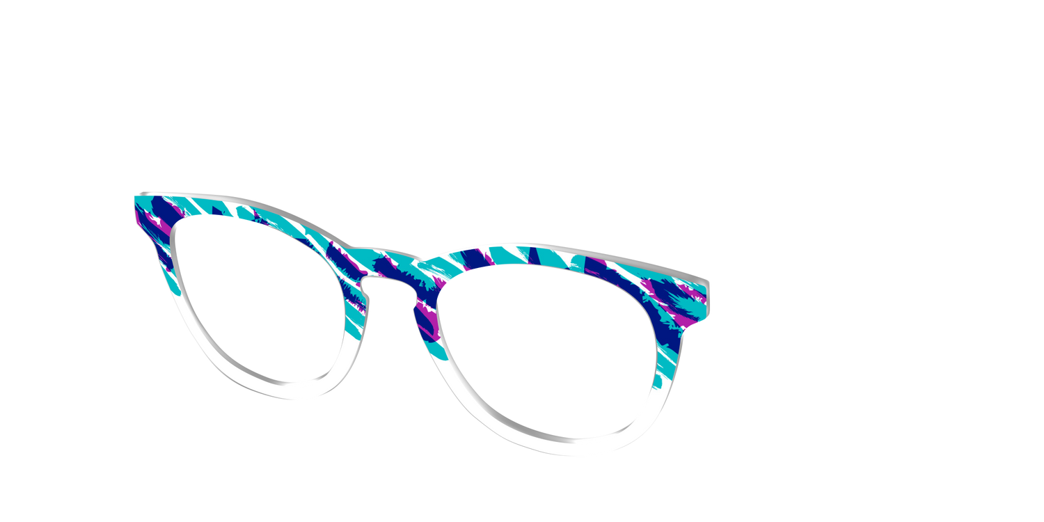 The Jazzy Scribble - Angle Top Image - Pair Eyewear