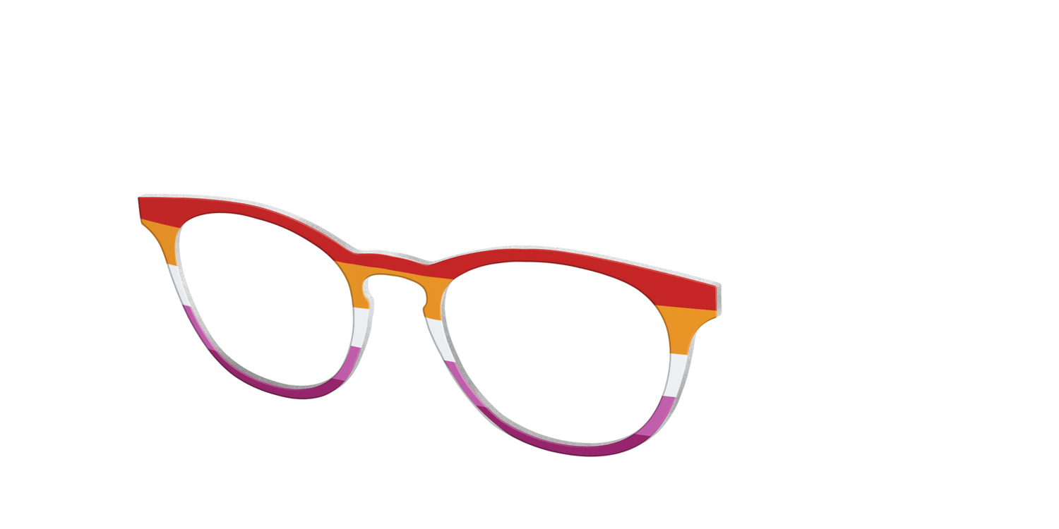 The Lesbian Flag - Angle Top Image - Pair Eyewear