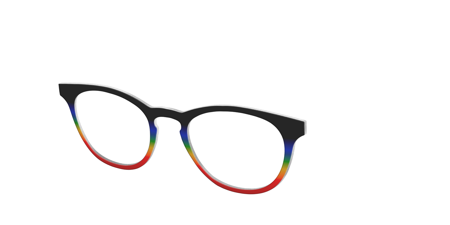 The Love Wins Gradient - Angle Top Image - Pair Eyewear
