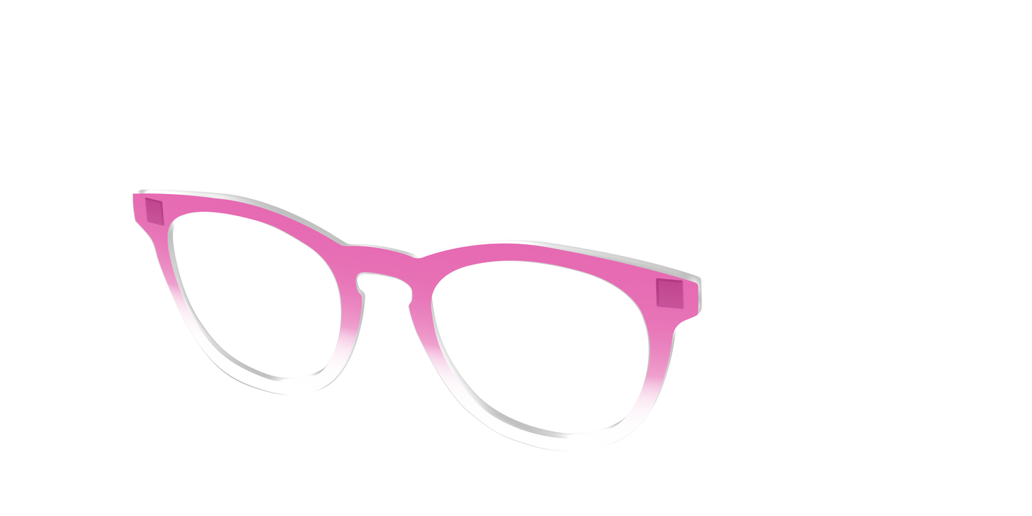 The Magenta Gradient Crystal - Angle Top Image - Pair Eyewear