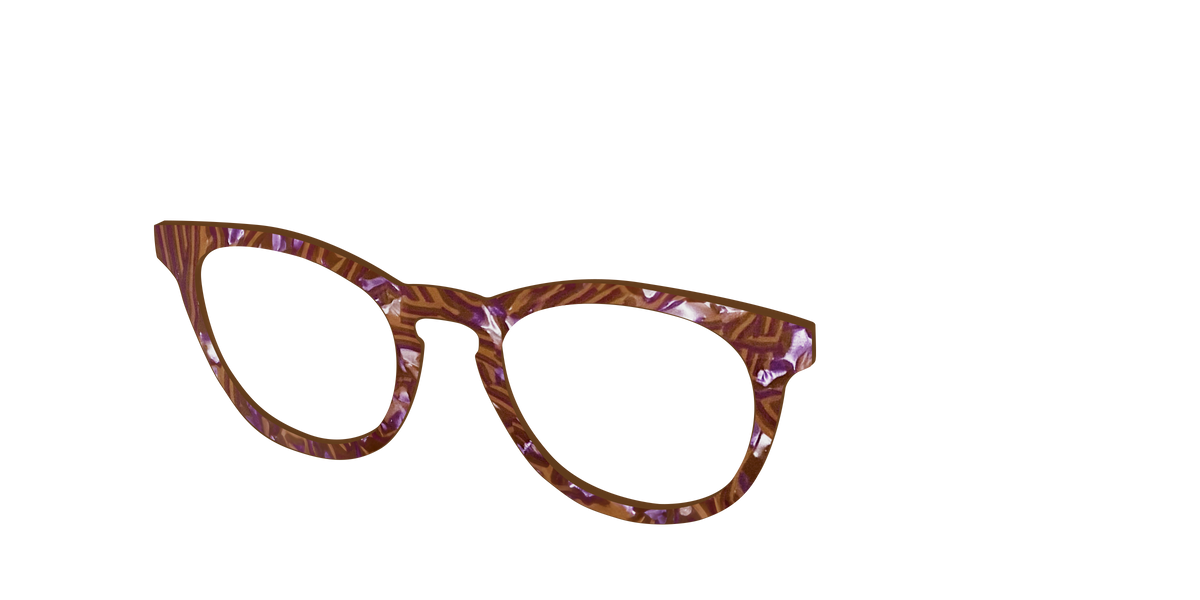 The Maple Pearl Marble - Angle Top Image - Pair Eyewear