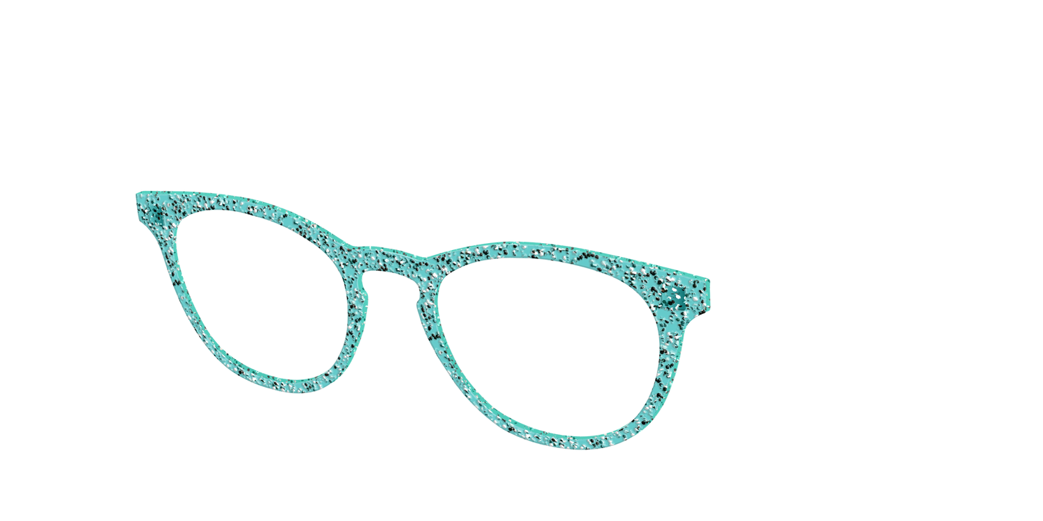 The Mint Sparkle - Angle Top Image - Pair Eyewear