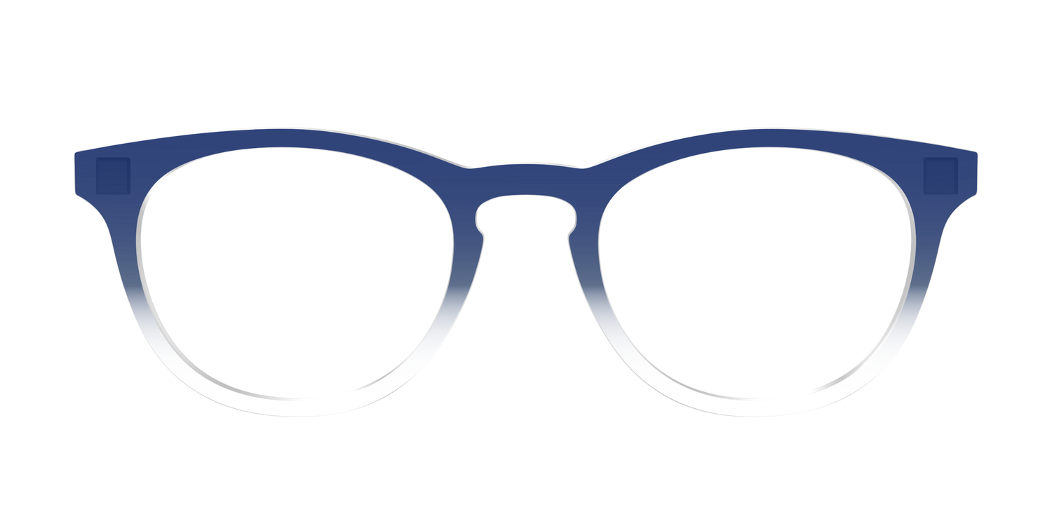 The Navy Gradient Crystal - Front Top Image - Pair Eyewear