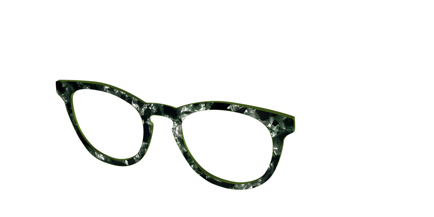The Olive Pearl Tortoise - Angle Top Image - Pair Eyewear