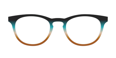 The Onyx to Rust Gradient - Front Top Thumbnail - Pair Eyewear