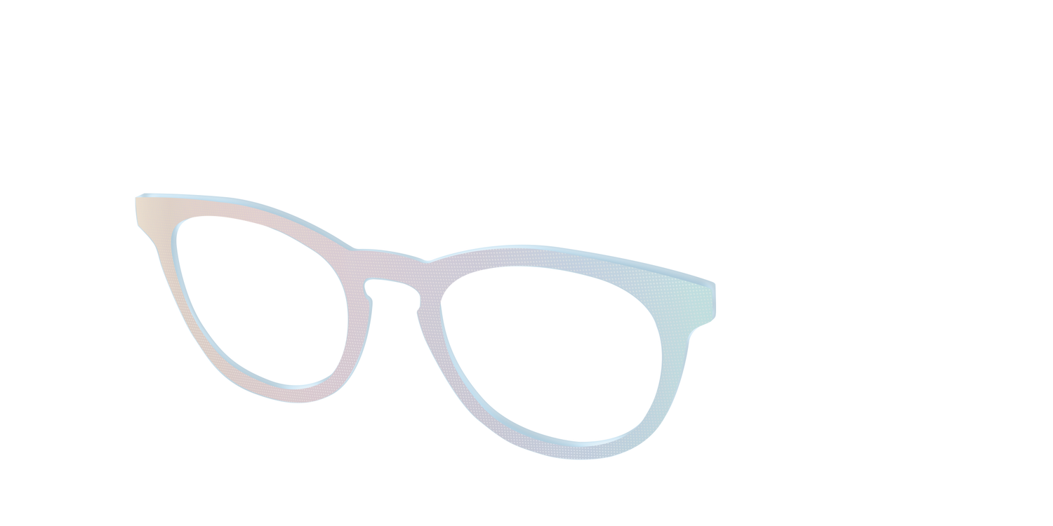The Pastel Dot Iridescent - Angle Top Image - Pair Eyewear