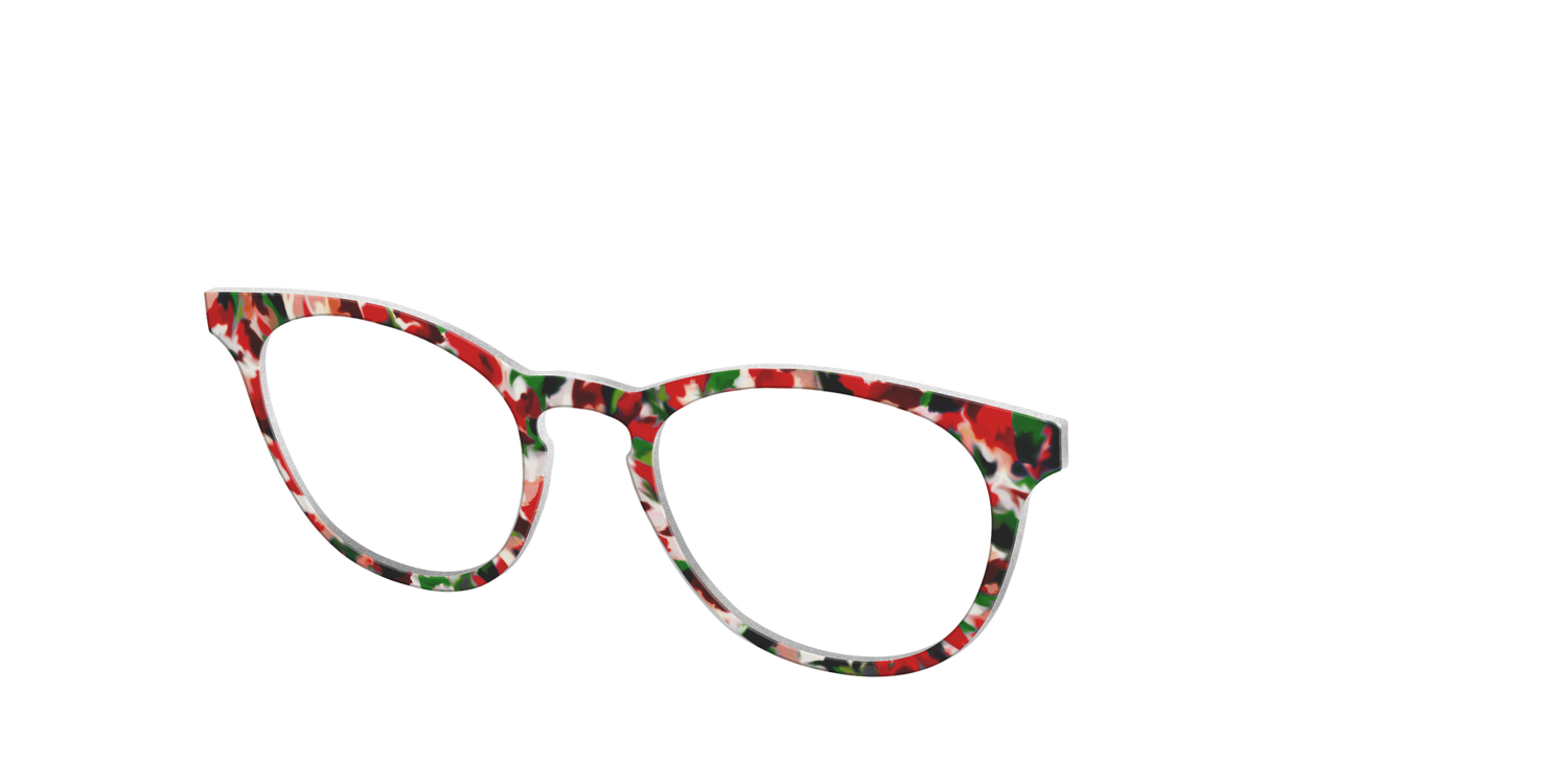 The Peppermint Bark Tort - Angle Top Image - Pair Eyewear